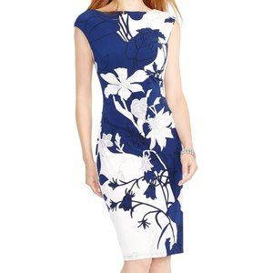 LAUREN RALPH LAUREN FLORAL DRESS 12 NWT